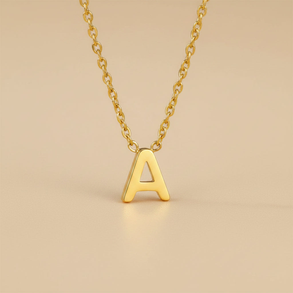 Tiny Initial Necklace