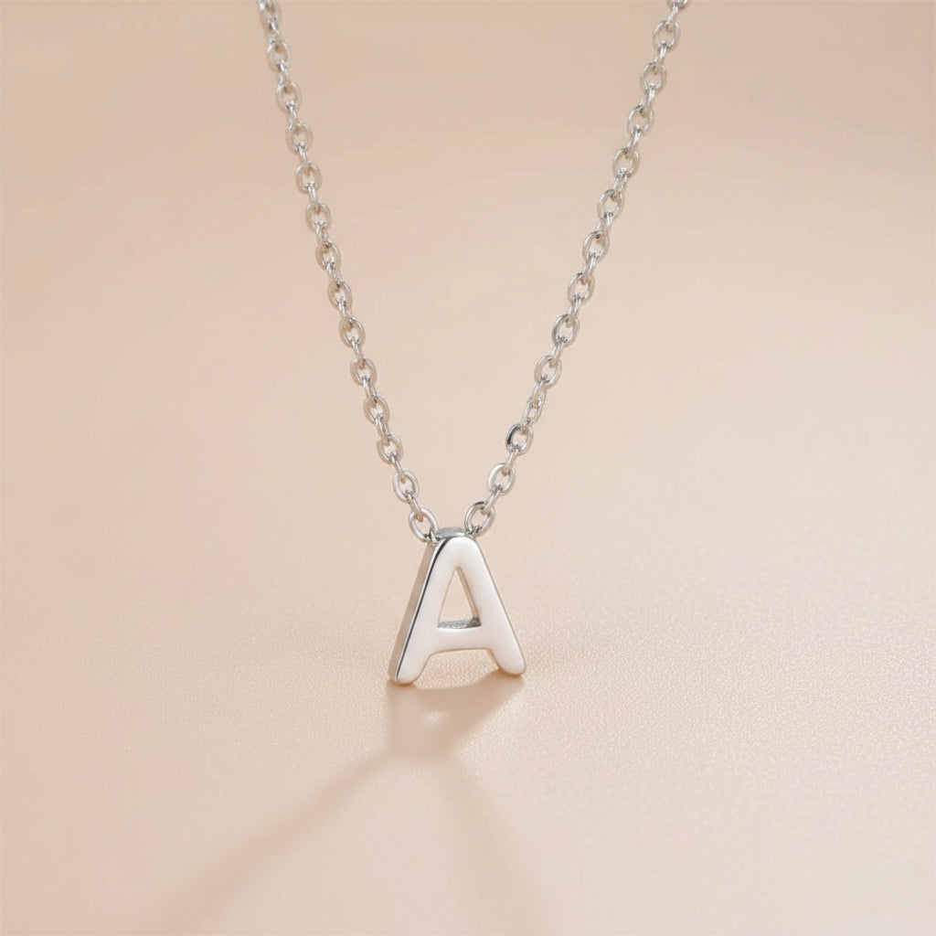 Tiny Initial Necklace