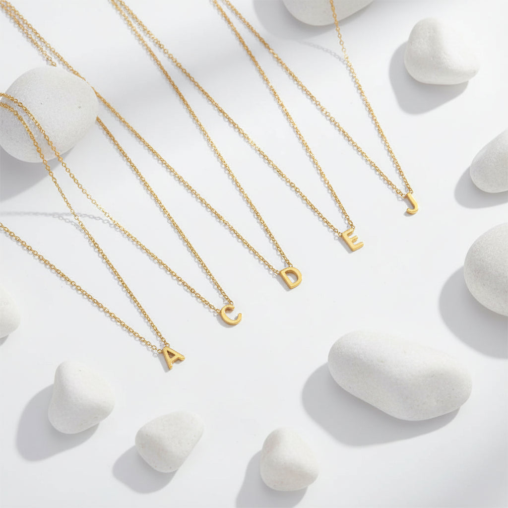 Tiny Initial Necklace