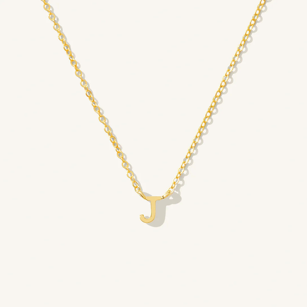 Tiny Initial Necklace