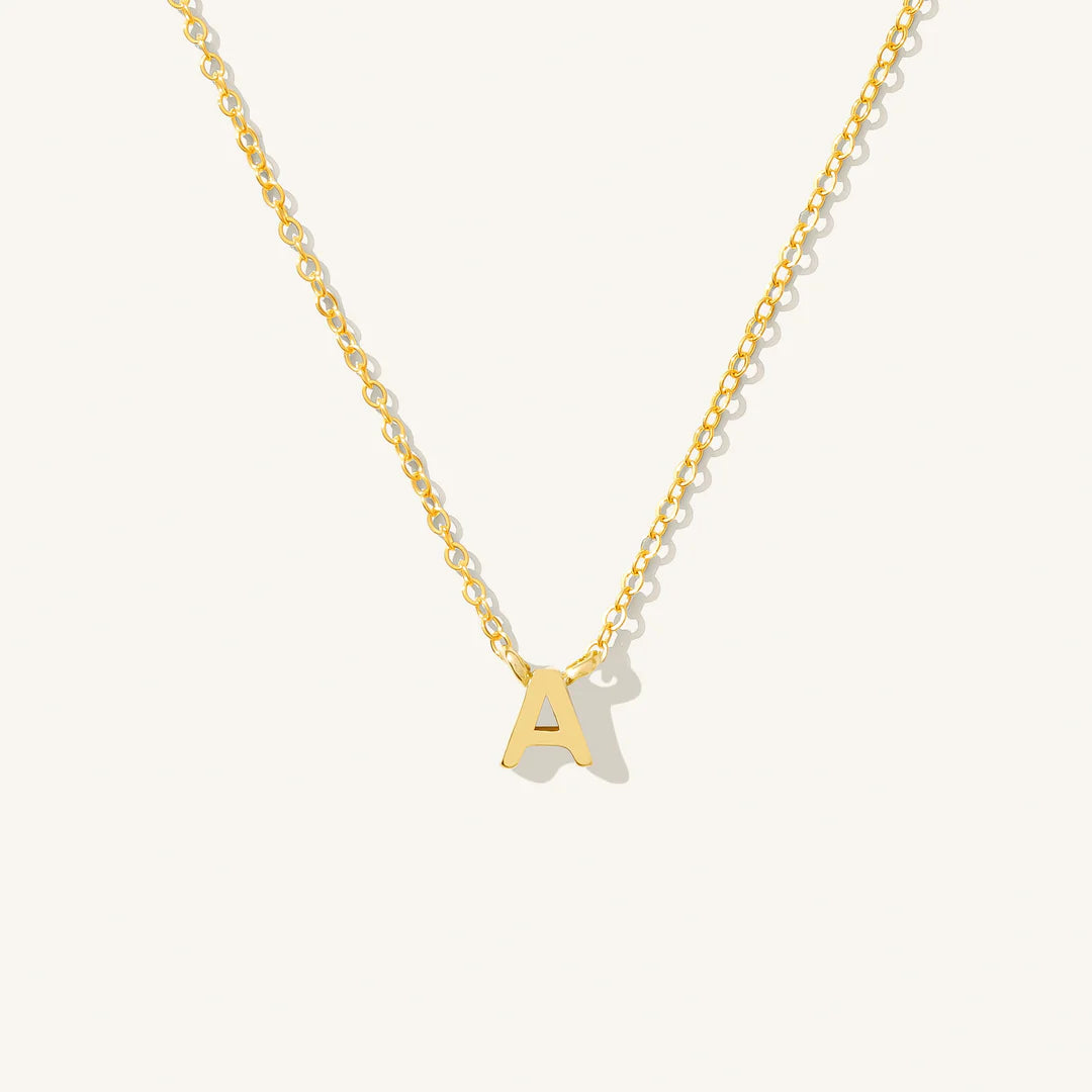Tiny Initial Necklace