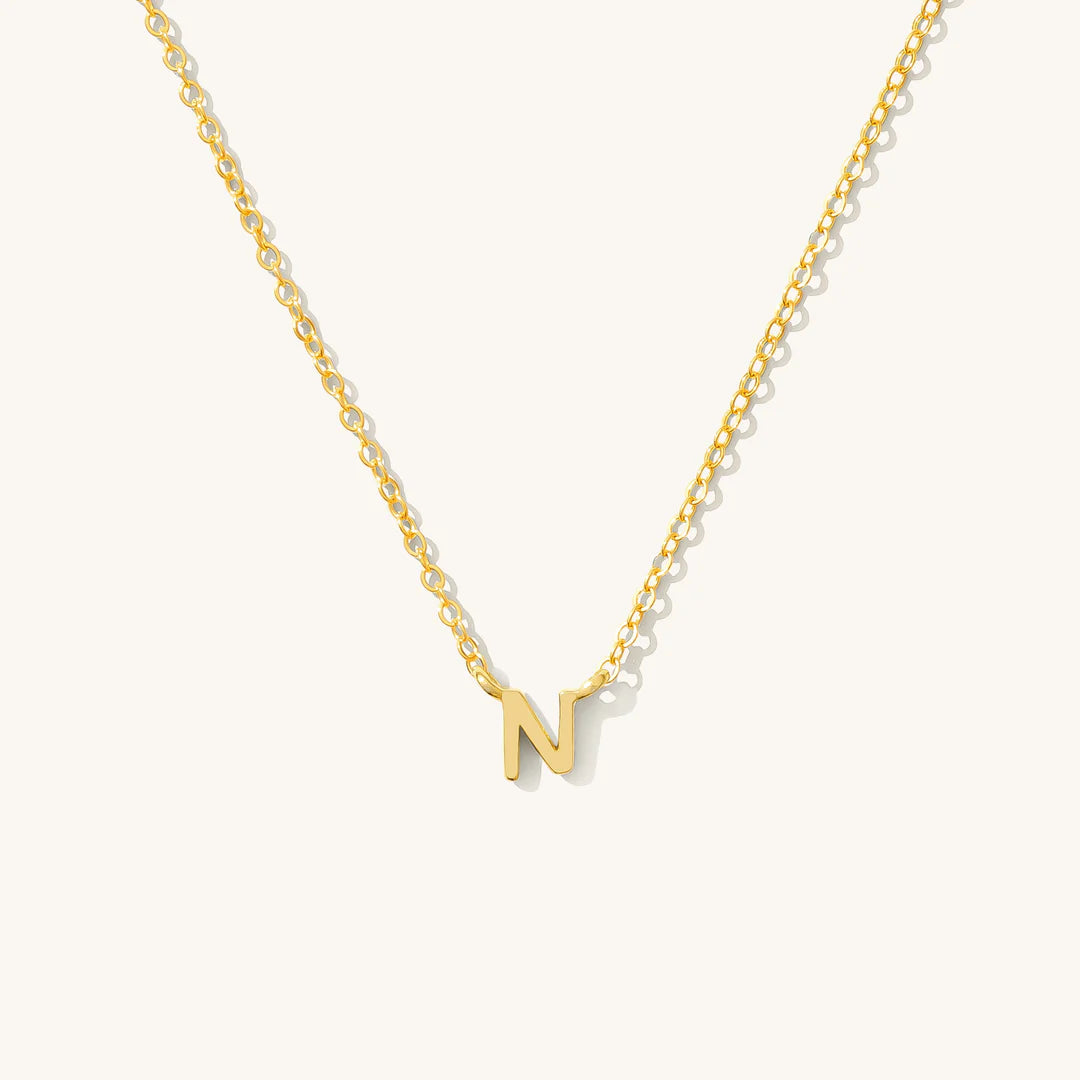 Tiny Initial Necklace