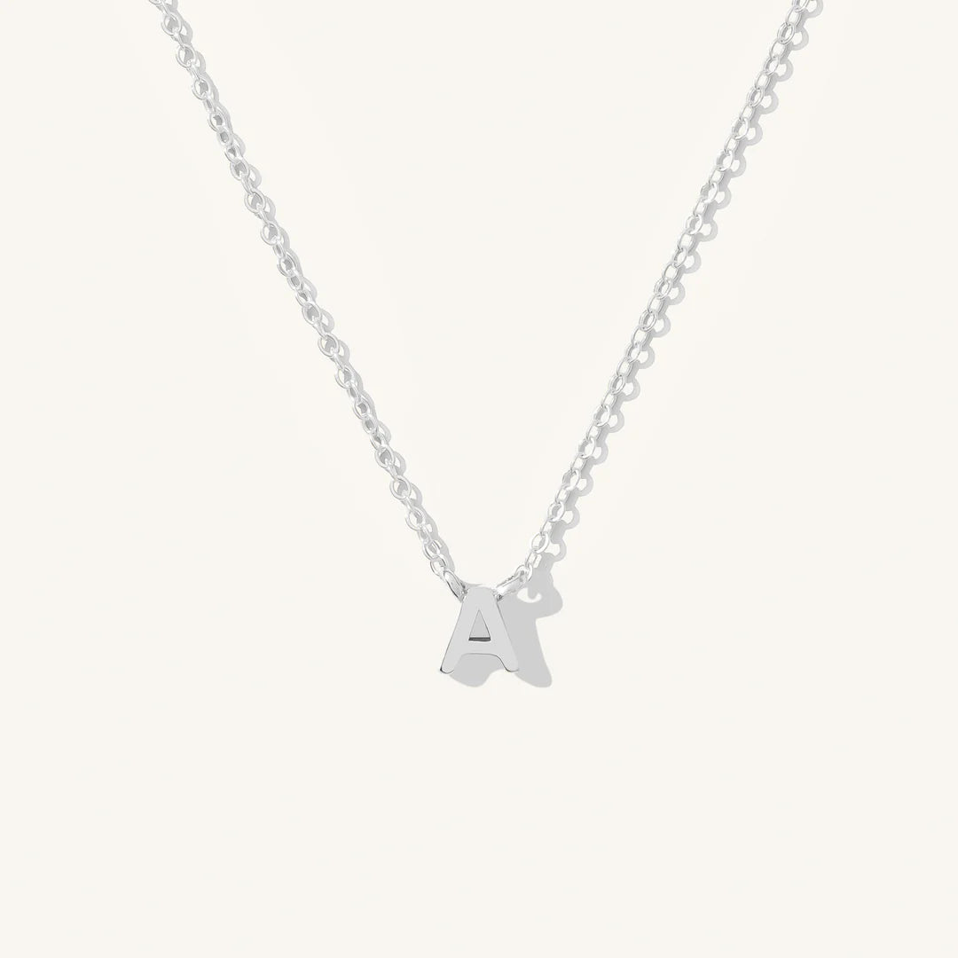 Tiny Initial Necklace