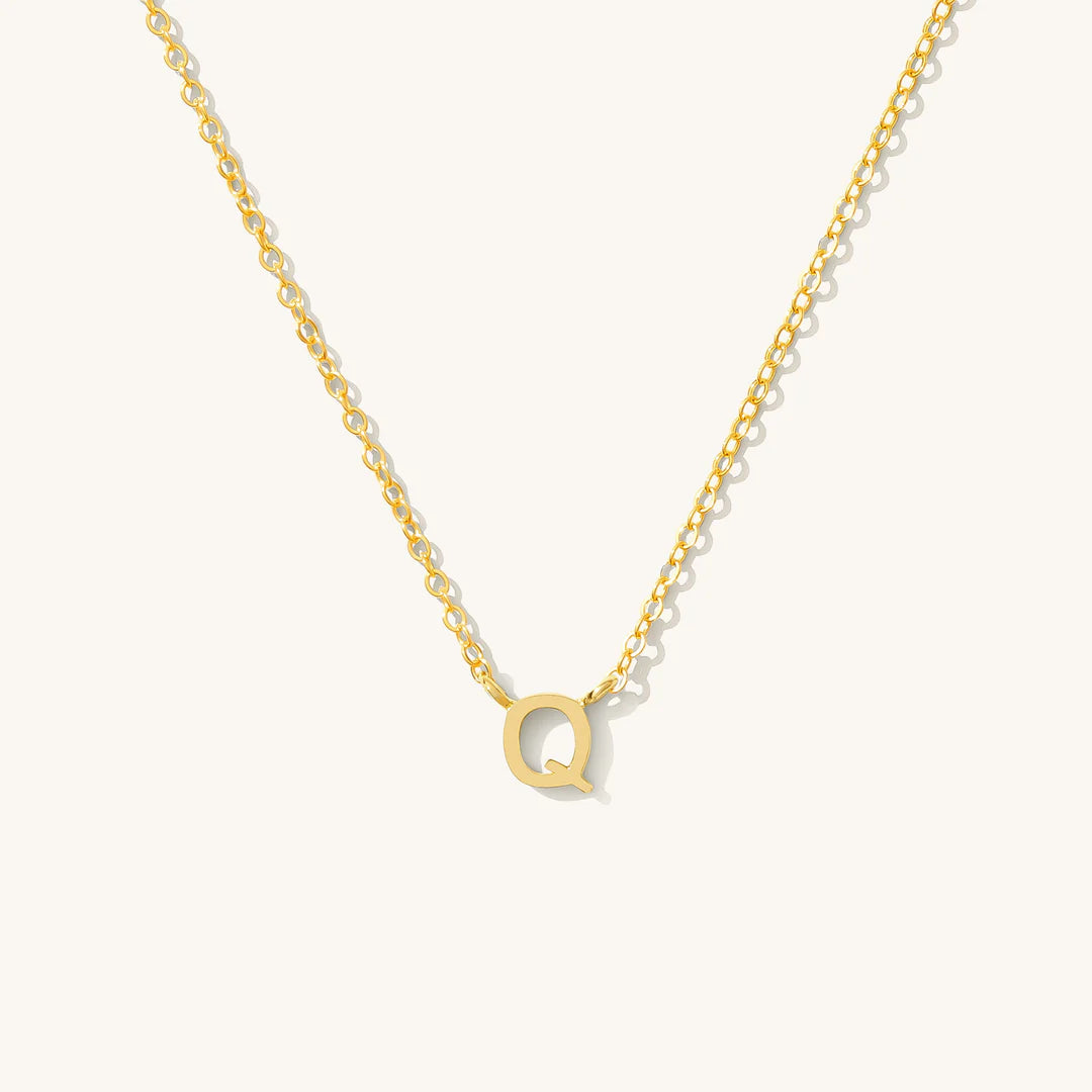 Tiny Initial Necklace