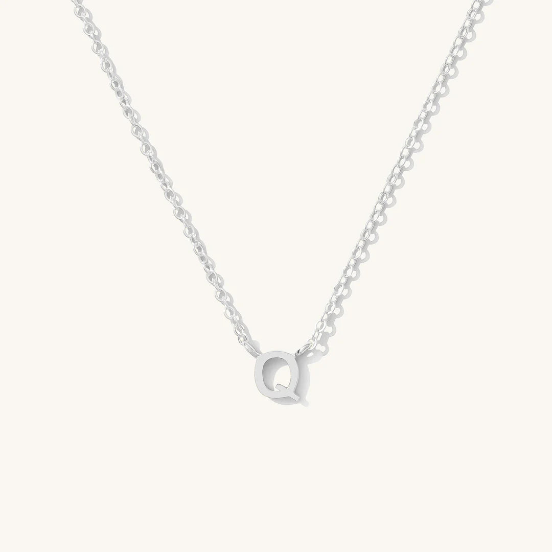 Tiny Initial Necklace