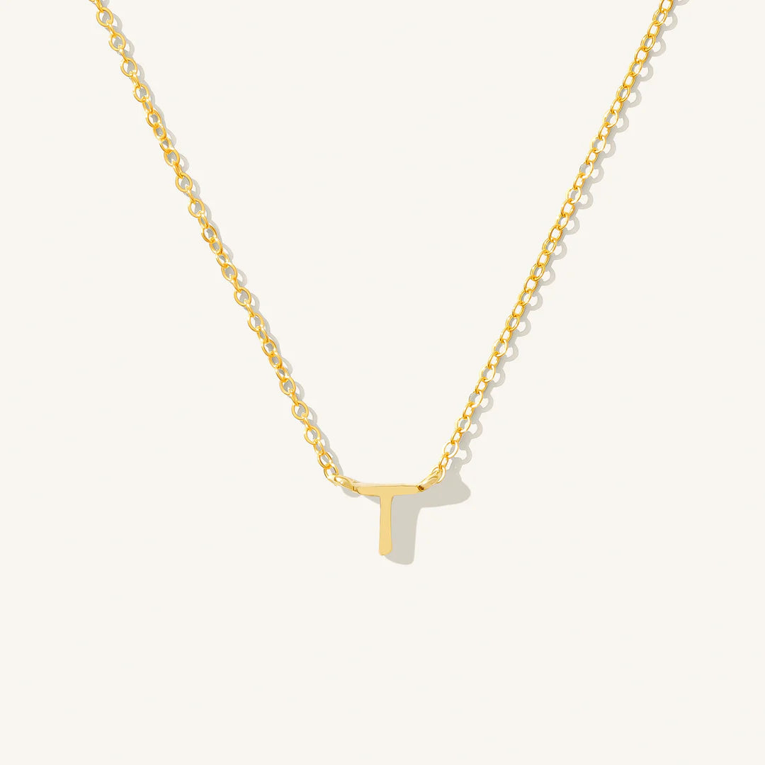 Tiny Initial Necklace