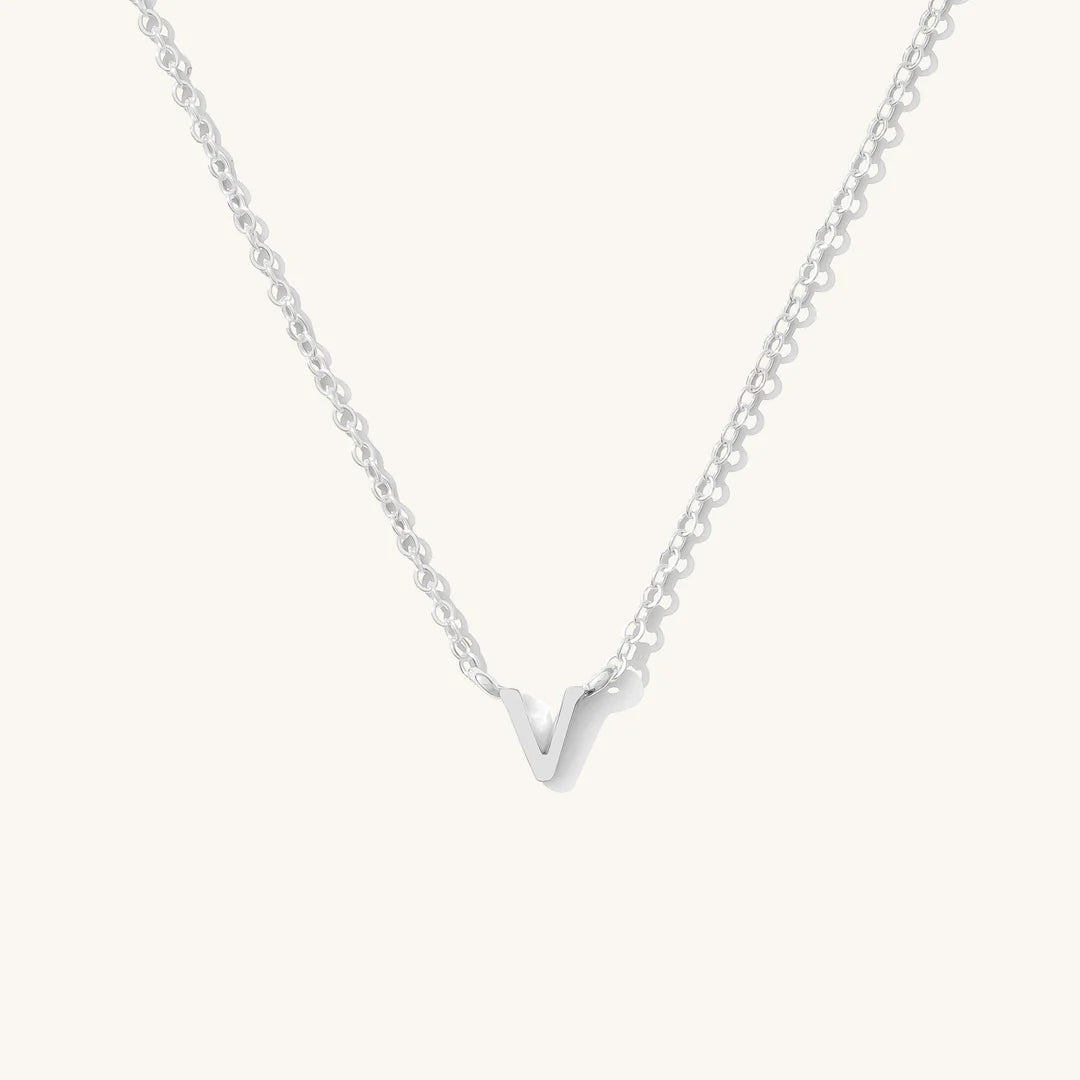 Tiny Initial Necklace