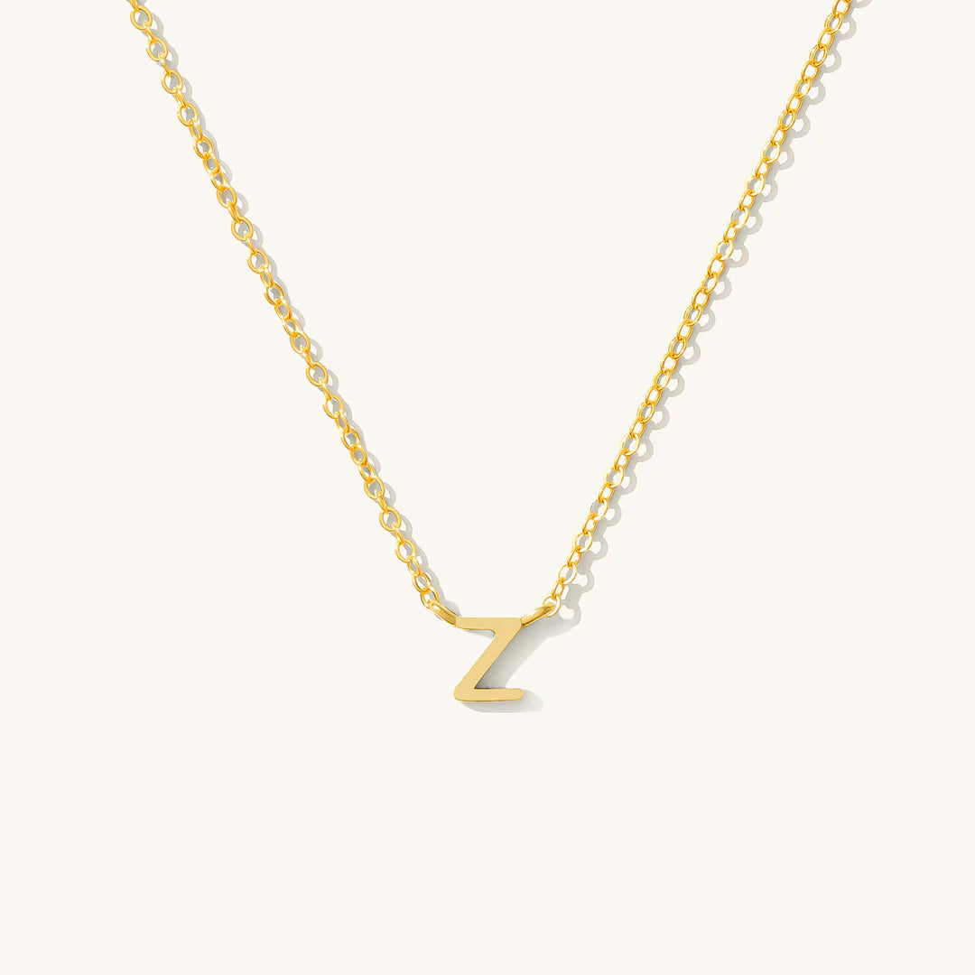 Tiny Initial Necklace
