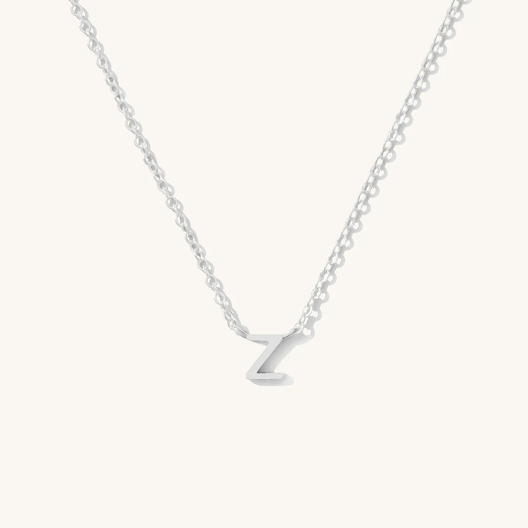Tiny Initial Necklace